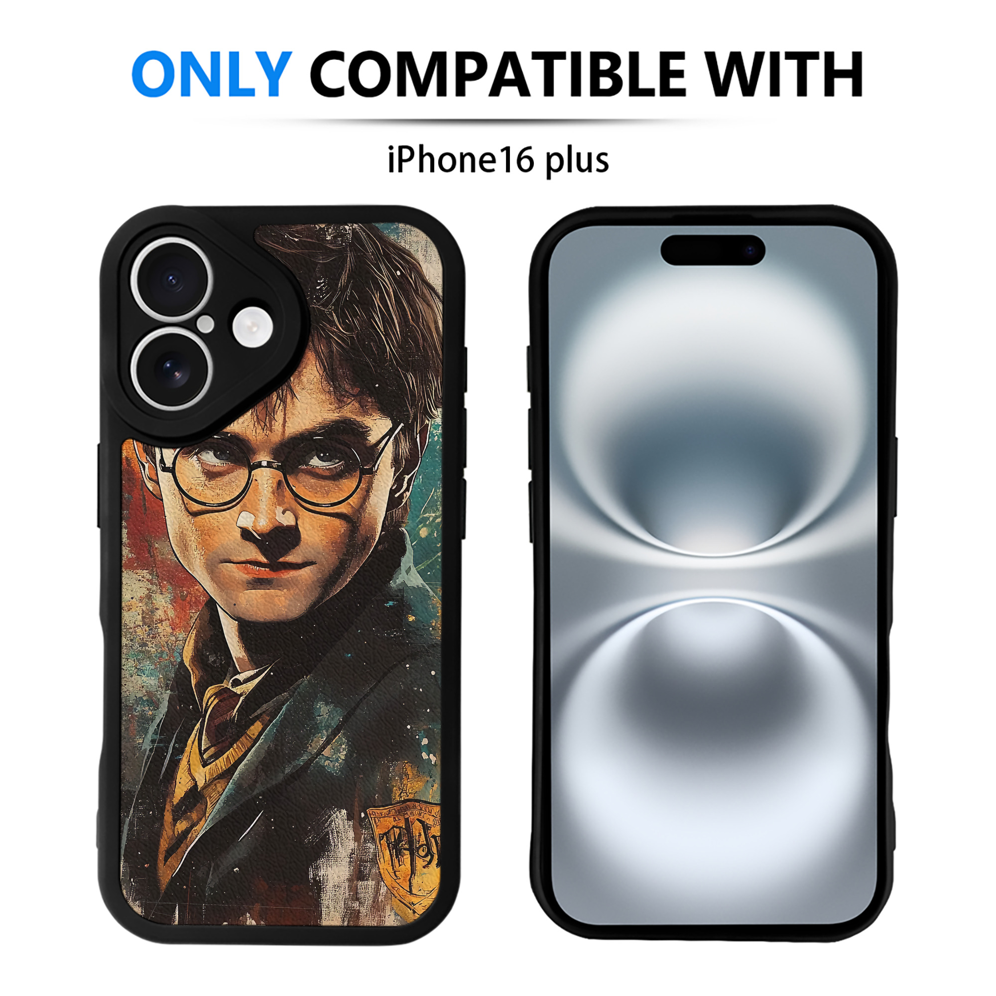 （画像用） Harry Potter ハリー・ポッターシリーズ 【iPhone 16シリーズ対応】シリコンスマホケース（レザー調） 材質：シリコン